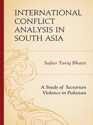 cover image of International Conflict Analysis in South Asia